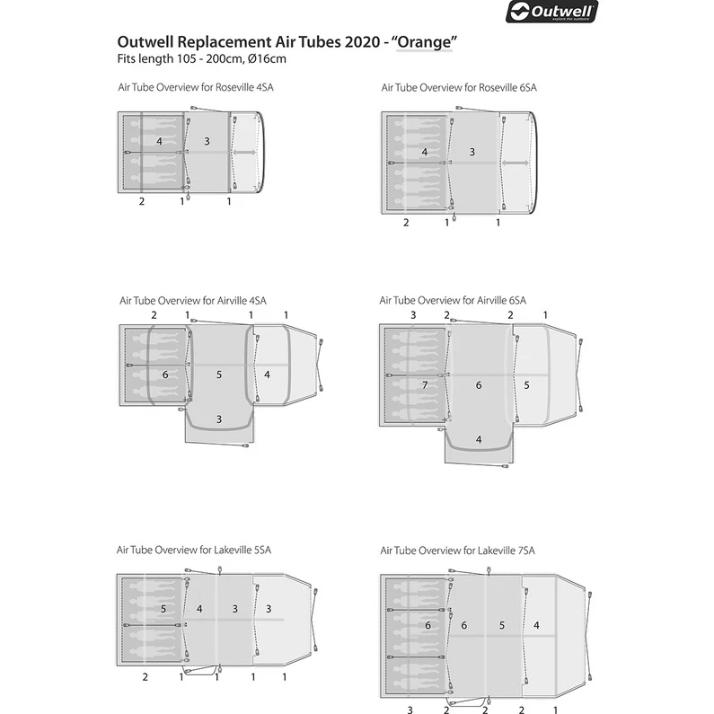 Outwell Air Repair Tube Kit 6 Outwell Air Repair Tube Kit - Afbeelding 4